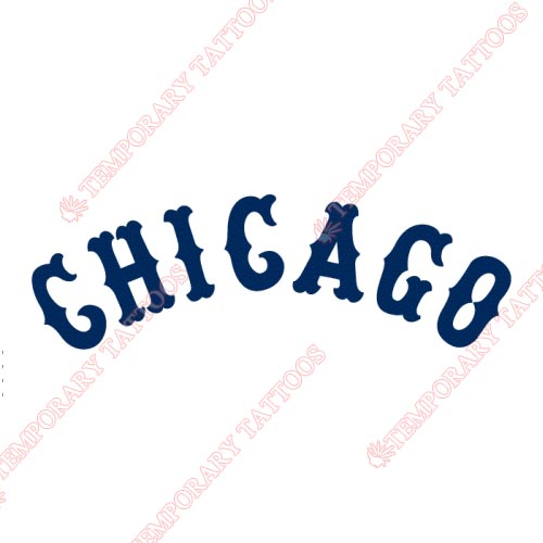 Chicago White Sox Customize Temporary Tattoos Stickers NO.1513